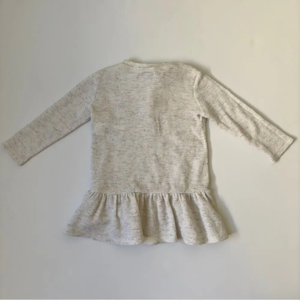 Ralph Lauren Baby Cream Knit Dress with Bloomers speckled long sleeve button up